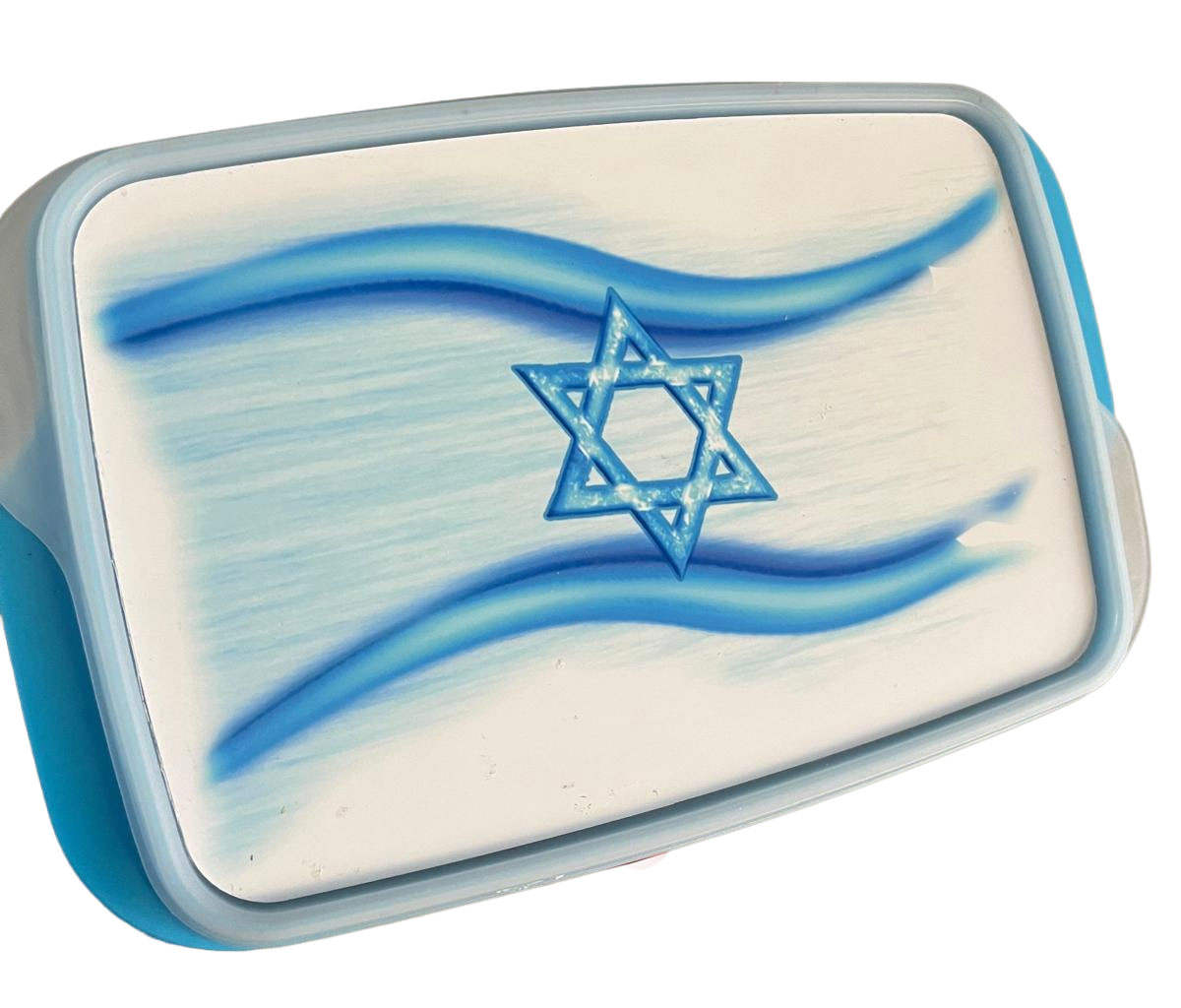 קופסת אוכל עם כפית ומזלג בעיצוב אישי – תמונה 2